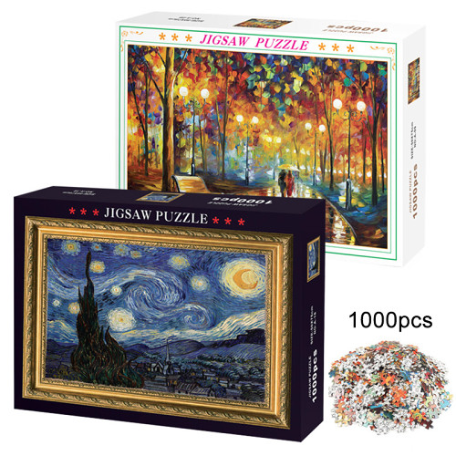 New 1000 Pieces Jigsaw Puzzles for Adults Paper Large Puzzles Games Intellectual Educational Toys Decompressing DIY Gifts
