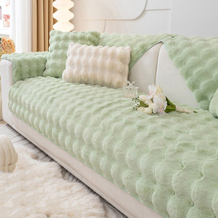 Plush sofa cushion
