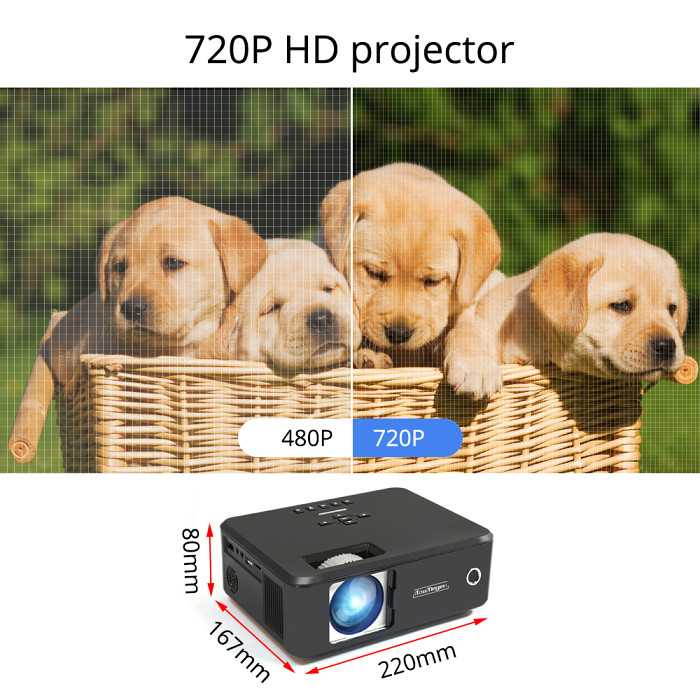 Mini Projector HD Mirror LED Projector