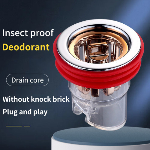 Anti-odor floor drain core