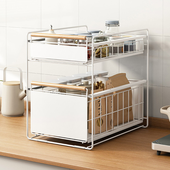 Kitchen sink storage rack