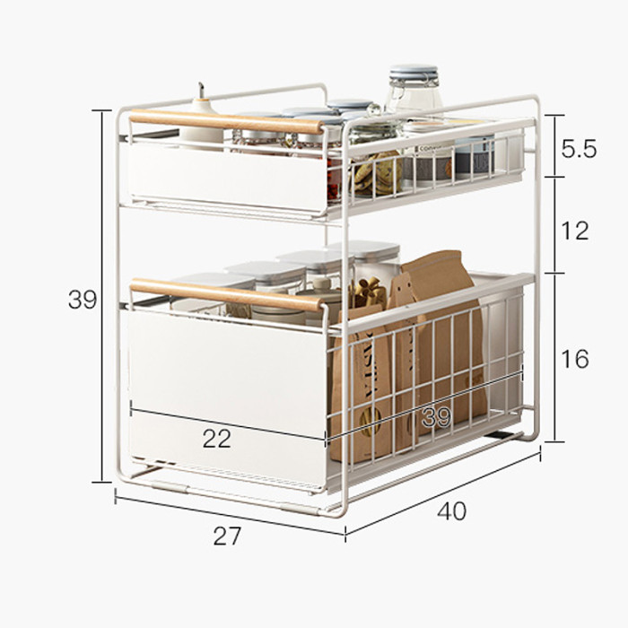 Kitchen sink storage rack