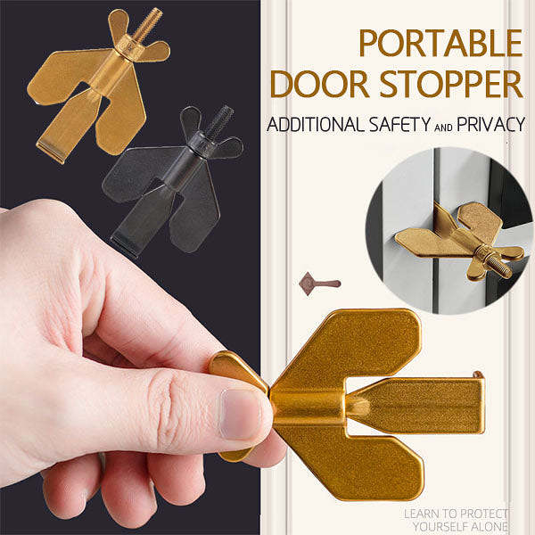 Portable safety door stopper