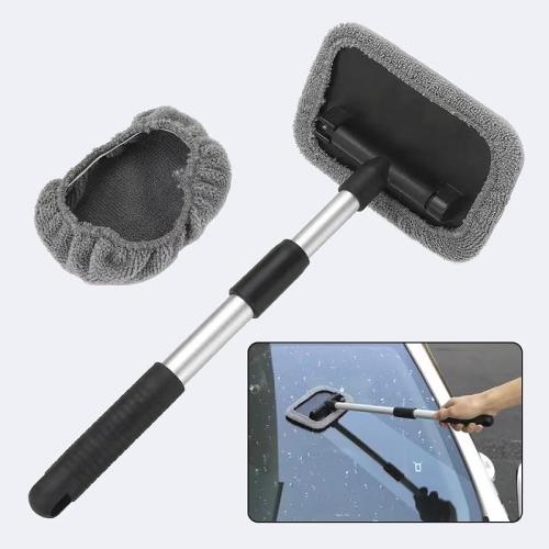 Car retractable cleaning brush