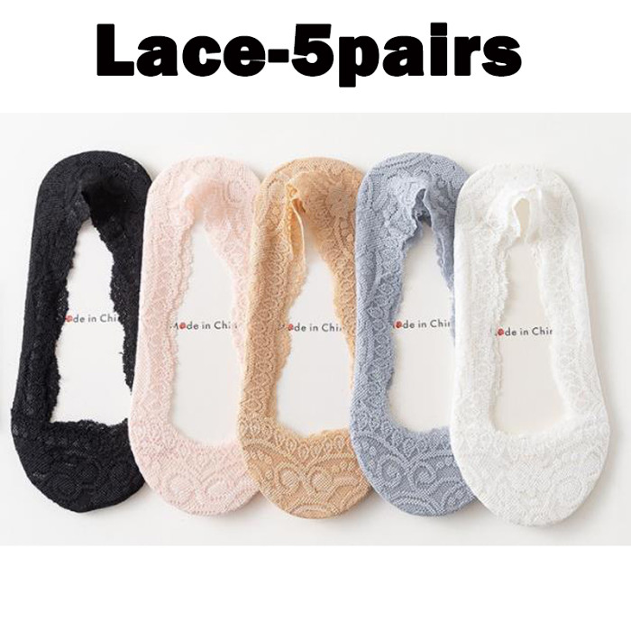 a pairs of summer women's lace socks
