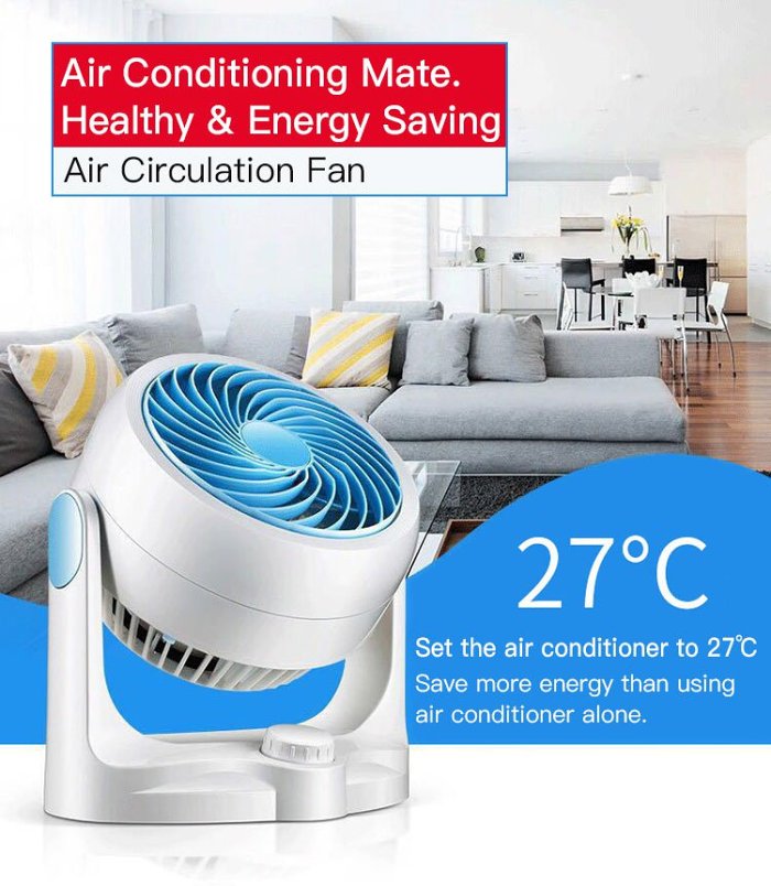 Air circulation mini electric fan