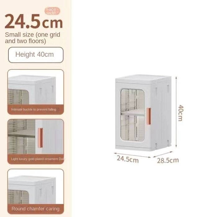 Multifunctional narrow slit storage cabinet