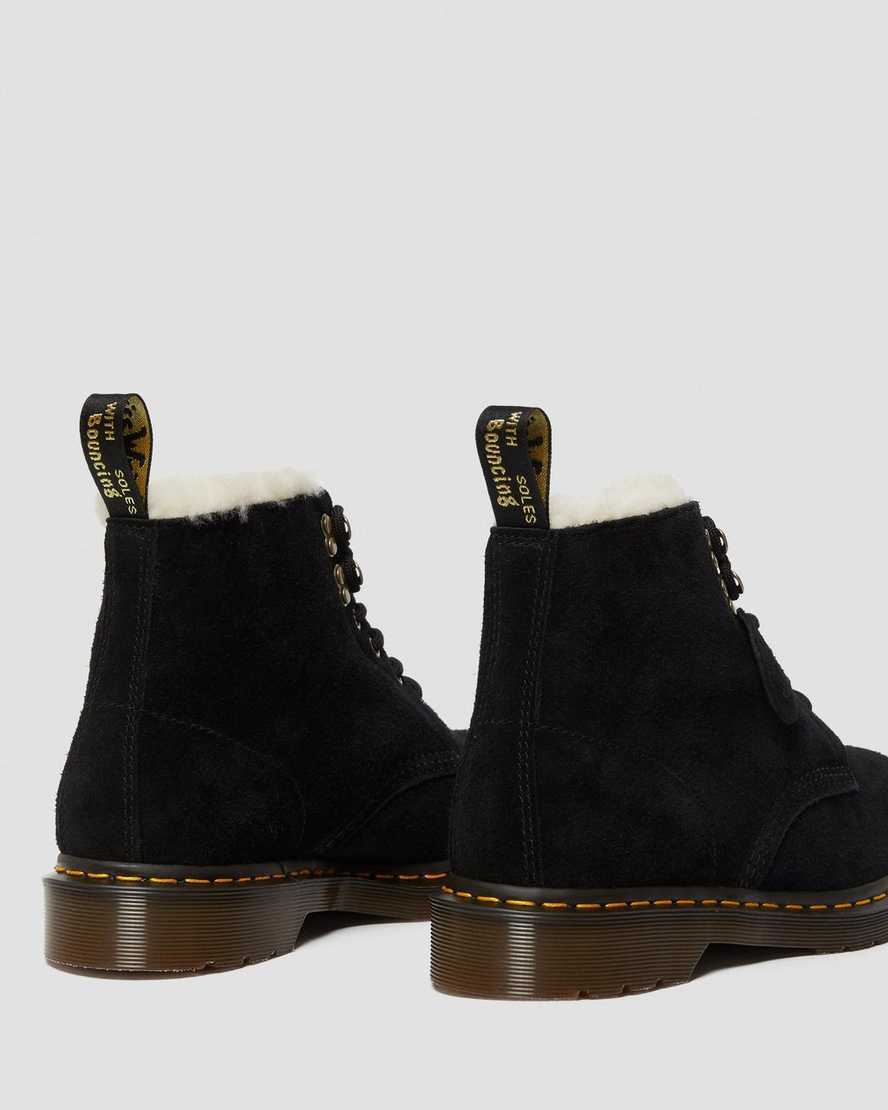 101 suede shearling lined boots