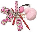 Self Defense Keychain Set Women Anti Wolf Safety Wristlet Keychain Accessories