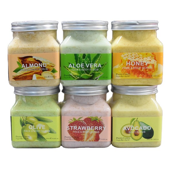 wholesale Body scrub Exfoliating scrub Improve skin Many flavors Customize your logo 350ML