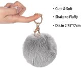 Keychain Set for Woman with Personal Safety Alarm, Kubaton Window Breaker Tool, Pom Pom and Lip Balm Lanyard Wirstlet