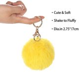 Keychain Set for Woman with Personal Safety Alarm, Kubaton Window Breaker Tool, Pom Pom and Lip Balm Lanyard Wirstlet