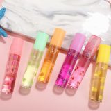 1Pc Transparent Lip Gloss Clear Oil Sexy Cute Fruit Lip Balm Liquid Lipstick Moisturizing Plumper Lip Oil Women Lip Gel