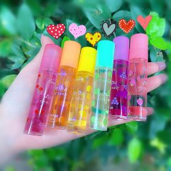1Pc Transparent Lip Gloss Clear Oil Sexy Cute Fruit Lip Balm Liquid Lipstick Moisturizing Plumper Lip Oil Women Lip Gel