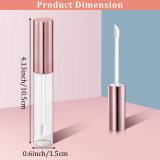 30 Pcs 5 Colors 10 ml Lip Gloss Tubes Empty Refillable Lip Balm Bottles Clear Plastic Lip Gloss Container DIY Lipstick Tool