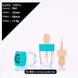 20 Pcs Empty Lip Gloss Tubes Pink Ice Cream Shaped Lip Gloss Containers Refillable Lip Balm Tube Bottles for DIY Cosmetics