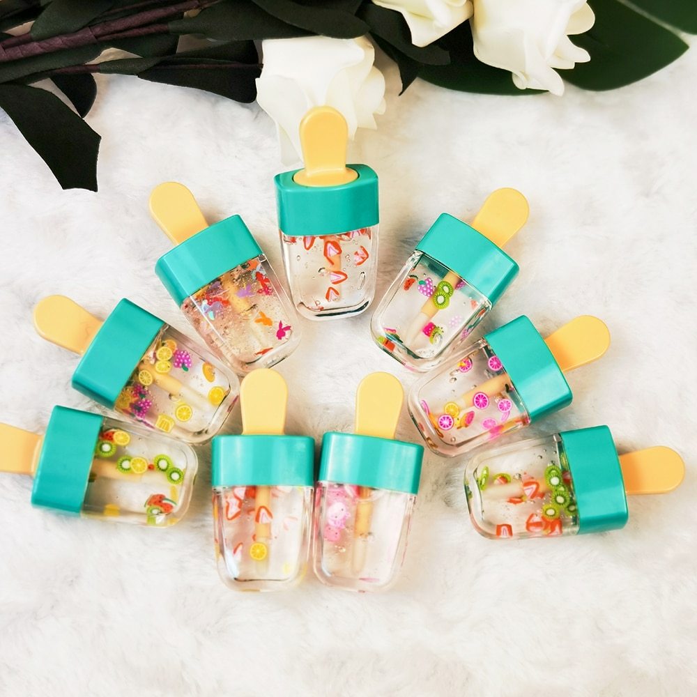 Base Lip Glaze Lipgloss Long Lasting Candy Kids Fruit Gel ...