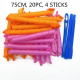 (20/30/50/65/75cm) Hair Rollers Snail Shape Not Waveform Spiral Round Curls Hair Curler Soft Hair Curler Magic Hair Rollers DIY