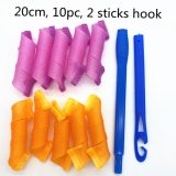 (20/30/50/65/75cm) Hair Rollers Snail Shape Not Waveform Spiral Round Curls Hair Curler Soft Hair Curler Magic Hair Rollers DIY