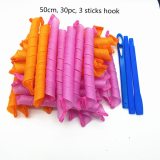 (20/30/50/65/75cm) Hair Rollers Snail Shape Not Waveform Spiral Round Curls Hair Curler Soft Hair Curler Magic Hair Rollers DIY