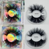 Faux Fake 25 Mm Mink False Eyelashes Natural Bulk Wholesale Eye Lash Vendors Extension Eyelash Supplies Private Label Makeup