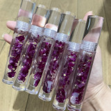 2021 10Ml Big Tube Lipgloss Private Label Base Vendor Custom Clear Kids Glossy Golden Glitter Flower Rose Vegan Lip Gloss
