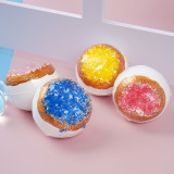 Private Label Amazon Spa Luxury Rose Bath Bomb Organic Moisturizing Bath Boom Fizzy Bath Bombs