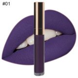 Makeup Matte Lipstick Liquid Waterproof Long Lasting Red Velvet Brown Nude Tint Lip Gloss