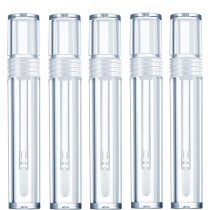 10-50pcs 5ml Empty Lip Gloss Tube Clear Lip Balm Bottle Refillable Eyelash Growth Liquid Cosmetic Containers Lipstick Container