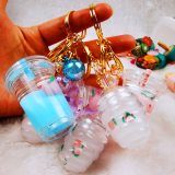 New Peach Moisturizing Lipgloss Fruit Scent Moisturizing Women's Keychain Lip Gloss Vegan Glitter Lip Gloss Set Vendor