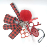 2021 Women Alarm Personal Keychain Set Self Defense Alarm Keychain Security Self Protection Security Alarm Key Ring For Girls
