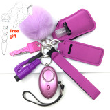 2022 Women Alarm Personal Keychain Set Self Defense Alarm Keychain Security Self Protection Security Alarm Key Ring for Girls