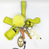 2021 Women Alarm Personal Keychain Set Self Defense Alarm Keychain Security Self Protection Security Alarm Key Ring For Girls
