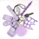 Women Alarm Personal Keychain Set Self Defense Self Protection Security KEYCHAIN FOR KEY Keychains women KEYCHAIN FOR CAR KEY