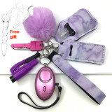 2022 Women Alarm Personal Keychain Set Self Defense Alarm Keychain Security Self Protection Security Alarm Key Ring for Girls