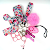 Women Alarm Personal Keychain Set Self Defense Self Protection Security KEYCHAIN FOR KEY Keychains women KEYCHAIN FOR CAR KEY