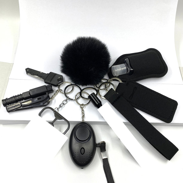 Women Alarm Personal Keychain Set Self Defense Security Self Protection Security KEYCHAIN FOR KEY defense keychain