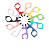 Safety Keychain Door Opener Without Touch Key Anti-bacterial Elevator Button Door Multi-function Bottle Opener Non-contact