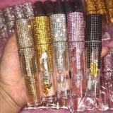 Wholesale Private Label Lip Gloss Glitter Shining Diamond Tube Nude Lipstick Lip Oil Rhinestone Clear Lip gloss Vendor
