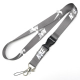 In stock Wholesale Printing Black Designer Phone Air Lanyard Supplies Badge Holder Strap With Us Lanyards ID Card Keychain