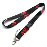 In stock Wholesale Printing Black Designer Phone Air Lanyard Supplies Badge Holder Strap With Us Lanyards ID Card Keychain