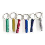 Lifeguard Whistle Anti-wolf Alarm Whistle Self Defense Whistle Keychain for Girls Cheap Custom Aluminum Alloy Custom Logo Metal
