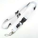 In stock Wholesale Printing Black Designer Phone Air Lanyard Supplies Badge Holder Strap With Us Lanyards ID Card Keychain