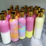 Wholesales Private Label Organic Rainbow Body Lotion with a Nice Jars Container