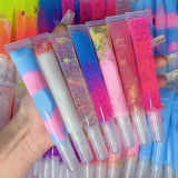 Drivworld Spot 15MLt transparent lip glaze lip gloss tube slender oblique color lip film squeeze tube Your logo