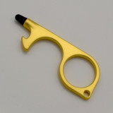 women Self Defense Keychain Safety Key Chain Key Door Touchless Keys Keychain No Touch Door Opener With Stylus