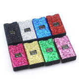 Fashion sequins tactical flashlight cross -border new female defense multi -function flashlight keychain direct charging