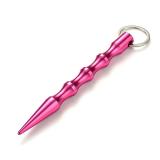 Aluminum Self Defense Keychain Mental Stick Cars Keychains Personal Safty Key Chain Charm Car Keyring 9 Colors