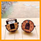 2022 new Luxury Earphone Accessories Creative Designer PU Leather Cover Wireless Earphone Cases