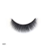 5 Pairs Easily Apply eyelashes miami lashes private label logo 3d mink individual thick false eyelashes custom faux mink lashes